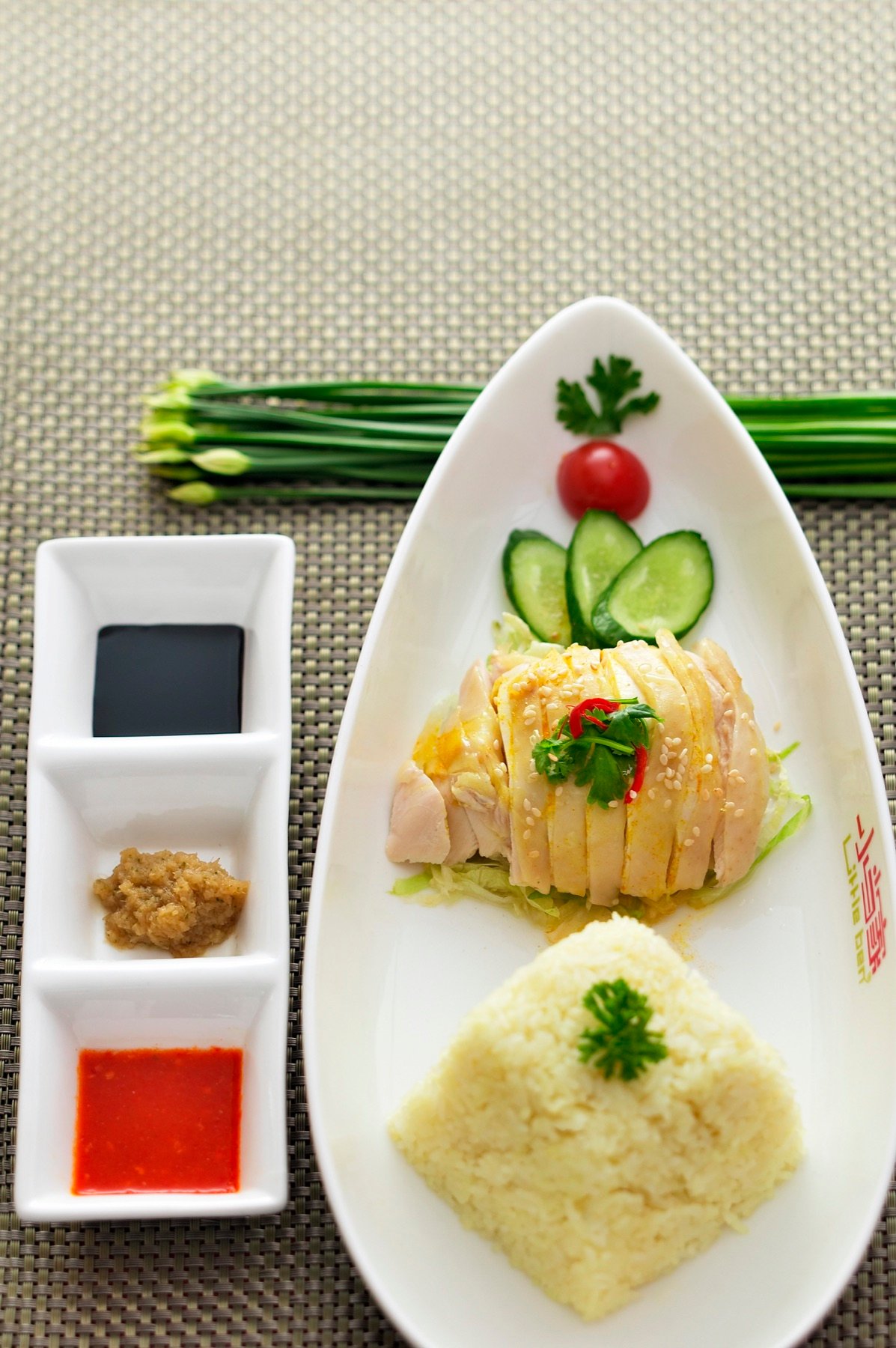 A bento meal with rice and side dishes